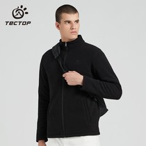 Tinto outdoor sweater mens autumn and winter New Sports cardigan fleece jacket stand collar fleece mens coat