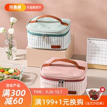 Kawajima House insulated lunch box bag Hand bag aluminum foil thickened waterproof office workers Primary School students with meal bag lunch bag