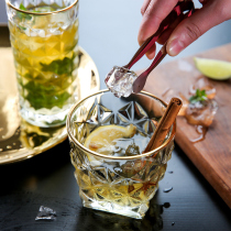 Kawashimaya Japanese-style gold crystal glass beer glass Whisky glass Western wine glass Creative personality ins style