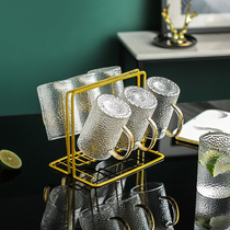 Kajima House hammer glass cup ins style simple tea cup with large capacity Office water cup set home