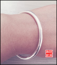 A Duojia 39 sterling silver men and women minimalist bracelet bracelet Liangshan Yi pure handmade first jewelry travel commemorative 25g