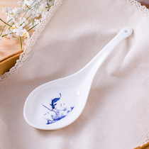 Large spoon of bone porcelain Jingdezhen lead-free glaze ceramic large soup spoon