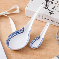 Jingdezhen bone porcelain tableware small spoon soup spoon ceramic spoon small spoon small tablespoon big spoon big soup spoon for home