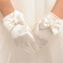 Girl Princess performance gloves new flower girl dress Lady long gloves dress accessories princess dress short gloves
