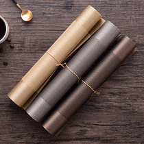 European Western placemats hotel table mat pvc placemats 4 sets Western restaurant light luxury Western meal mat breakfast home