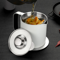 onlycook kitchen 304 stainless steel oil filter tank filter oil tank household oil residue leaching oil artifact filter oil bottle