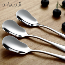 5 stainless steel dessert spoons Creative ice cream yogurt spoon ice cream spoon cute little Spoon pudding spoon cake spoon