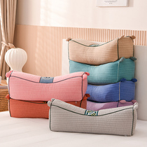 Full buckwheat pillow adult sand washing cotton pillowcase single millet shell soft pillow core buckwheat leather neck protection high pillow tiger pillow