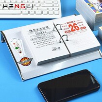 Metal desk calendar 2021 calendar core creative calendar business office thermometer calendar 64K desk calendar