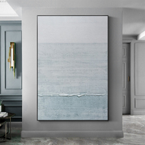 Hand-painted oil painting modern abstract light luxury decorative painting Italian minimalist hanging painting Villa large model house mural original