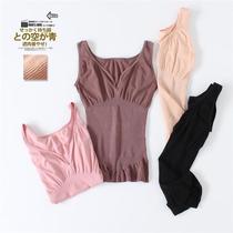 Original single foreign trade one-piece unscented large size body top thin high-elastic underwear body body body molding vest