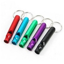 Aluminum alloy whistle survival whistle 5 whistle multi-color with delivery small Pendant Outdoor