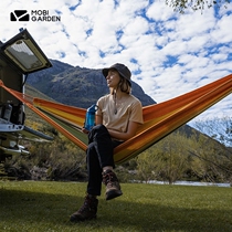 Mu Gaodi canvas hammock outdoor outdoor swing children single and double padded camping indoor home dormitory hanging chair