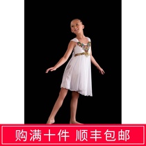 Childrens multi-color modern ballet dance dress elegant modern dance dress performance costume performance suit can be customized