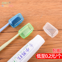 50 travel on travel for portable toothbrush cover toothbrush protective sheath toothbrush box Tourist trumpet with cover headgear portable