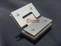 Germany Hongying stainless steel solid bathroom clip 135 degree shower room hinge bathroom glass hinge