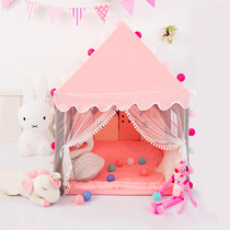 Childrens tent indoor girl boy oversized can sleep separate bed artifact Princess house small house bed Castle