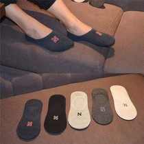 Socks mens socks mens season socks thin stealth socks shallow low socks Bean shoes sports silicone non-slip