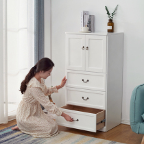 Extra large solid wood chest cabinet double door storage cabinet drawer type locker sub-debris finishing cabinet wardrobe promotion