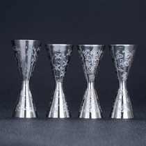 Bar soul 304 stainless steel integrated wine measuring device Anti-drop wine measuring device Ounces measuring cup