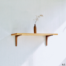 Axis year ROLLING TIME custom log solid wood one-character clapboard Red Oak black walnut shelf Shelf shelf