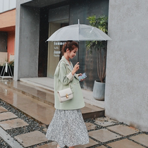 Small crowddesign feel free of hot suits jacket woman little subspring dress new casual original senior feel Western-style green