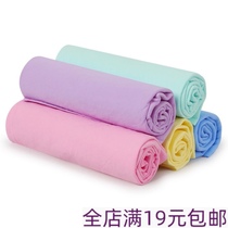 Pet dog cat bath wipe dry hair cleaning supplies with bucket imitation deerskin absorbent quick-drying towel simple