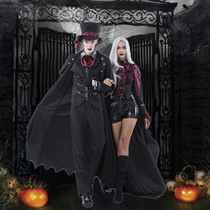 British style aristocratic vampire count male and female cos Halloween adult costume magician cloak show gown