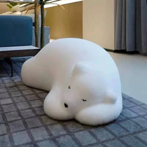 Papa Bear Lazy Sofa Net Red Sleeping Bear Single Leisure Sofa Childrens Animal Seat Polar Bear Sofa Chair