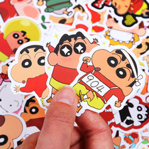 50 crayons small new stickers luggage graffiti car stickers skateboard waterproof cute guitar stickers helmet stickers