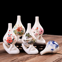 Professional performance Ocarina 6-hole beginner alto C tune adult student musical instrument six-hole hand-painted Ocarina easy to learn to send teaching materials