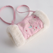 Girls Hanfu Bag Chinese Style Ancient Costume Handheld Bag Tang Costume Hanfu with Baby Girl Backpack Cross Bag
