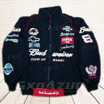 Oversize F1 Racing Jacket Racing suit Kart tide net Red live embroidery long-sleeved cotton coat