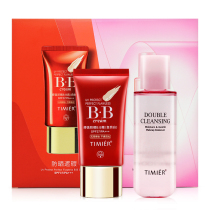 Tingmei sunscreen BB cream Isolation concealer Three-in-one liquid foundation brightening skin tone UV repair counter cosmetics