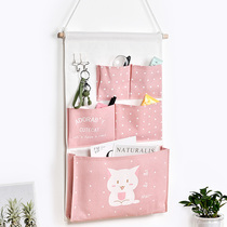 Dormitory fabric hanging bag storage bag wall cute bedside door rear cabinet hanging storage bag creative