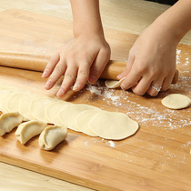 Kitchen fish belly rolling pin two-tipped pole stick solid wood dumpling skin home baking stick non-stick easy to clean