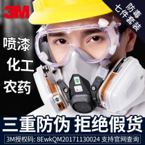 3M gas mask spray paint special pesticide breathing protective mask full face 6200 anti-chemical industrial dust gas