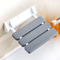 Bathroom folding stool seat Shower stool Wall-mounted bathroom elderly safety corridor shoe change wall stool Bath stool