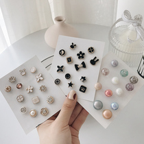 Brooch female pin fixed clothes decoration creative Joker anti-light buckle cute Japanese neckline artifact accessories