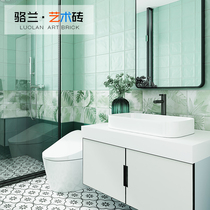  Kitchen bathroom tiles Simple modern bathroom toilet wall tiles non-slip wear-resistant floor tiles Nordic all-ceramic kitchen and bathroom tiles