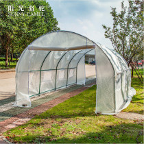 Outdoor chicken duck and goose breeding shed Balcony Meat vegetable insulation cover Steel pipe greenhouse skeleton greenhouse Greenhouse greenhouse