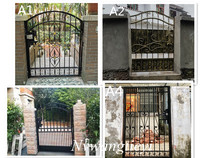 European style simple wrought iron gate into the house single door villa door courtyard door garden outdoor corridor aisle door customization