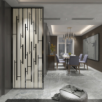 Modern art glass screen partition wall living room shoe cabinet porch background wall frosted transparent simple toughening process