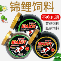 Zhile enjoys koi feed fish food ornamental fish goldfish koi fish food feed spirulina color enhancement not muddy water