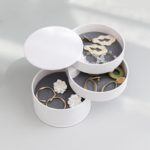 ins Nordic style jewelry storage box Simple modern rotating multi-layer jewelry finishing rack Jewelry jewelry tray