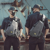 Single Shoulder Bag Men Skew Satchel Boomer Chest Bag Mens Bag 2022 New Tide Front Casual Little Backpack Fashion Mens Bag