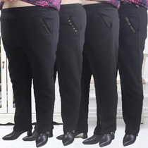 200 Jin middle-aged and elderly women pants plus fat plus size fat mother wife loose grandma winter trousers autumn pants