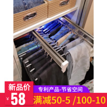 60CM Lala Livable Telescopic Trouser Frame Factory Pull Rod Top-mounted Household Storage Pull Trouser Frame Telescopic Trousers