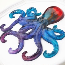 diy epoxy resin crystal drops Amazon octopus Marine octopus Mirror Mirror silicone mold