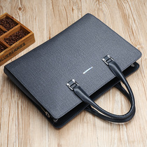 Men Handbag Crosswalk Male Business Briefcase Single Shoulder Inclined Satchel Bag Computer File Bag Large Capacity Hand Carry Bag